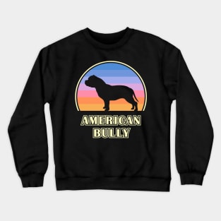 American Bully Vintage Sunset Dog Crewneck Sweatshirt